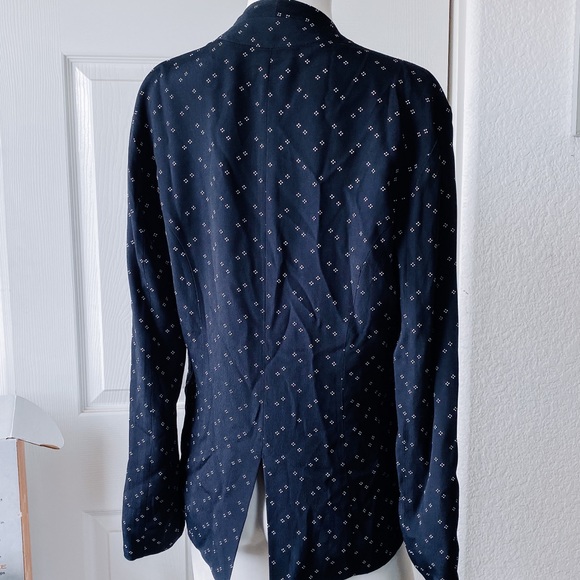 Flynn Skye Navy Blue Dot Blazer Jacket - Picture 8 of 11